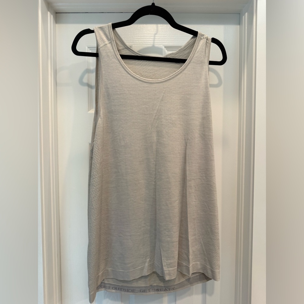 lululemon athletica Men's Gray License To Train Tanktop L